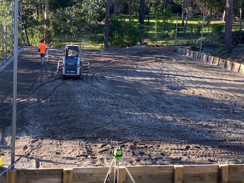 Skid steer site works and retaining walls Logan