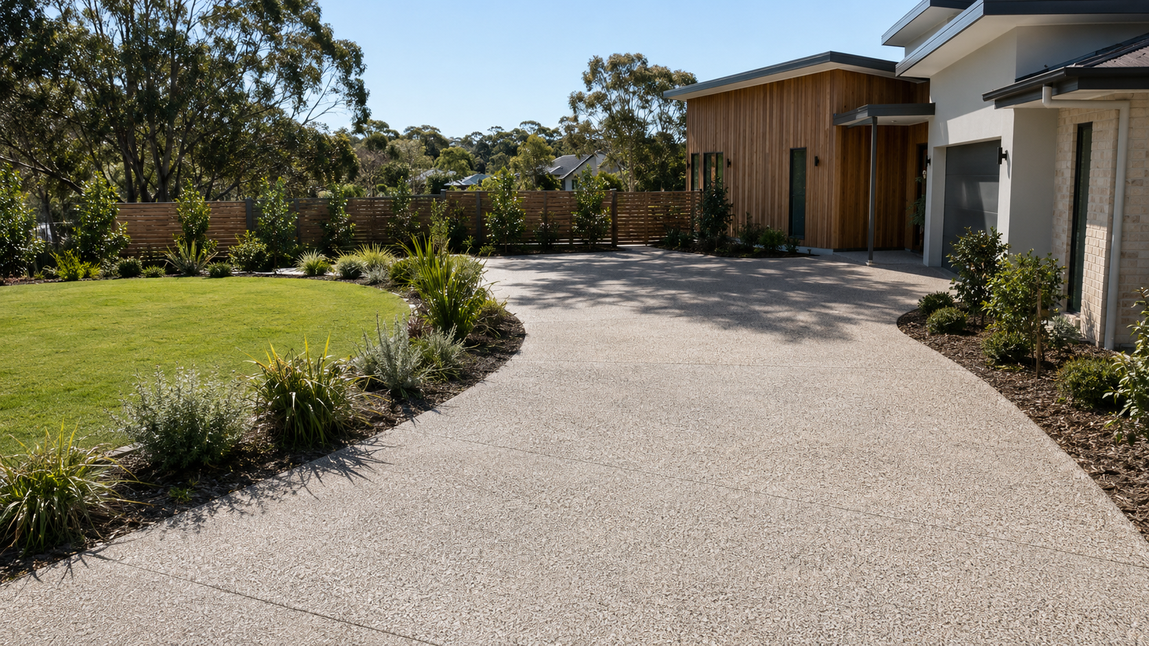Concreting and driveways Jimboomba and Logan - exposed aggregate driveway