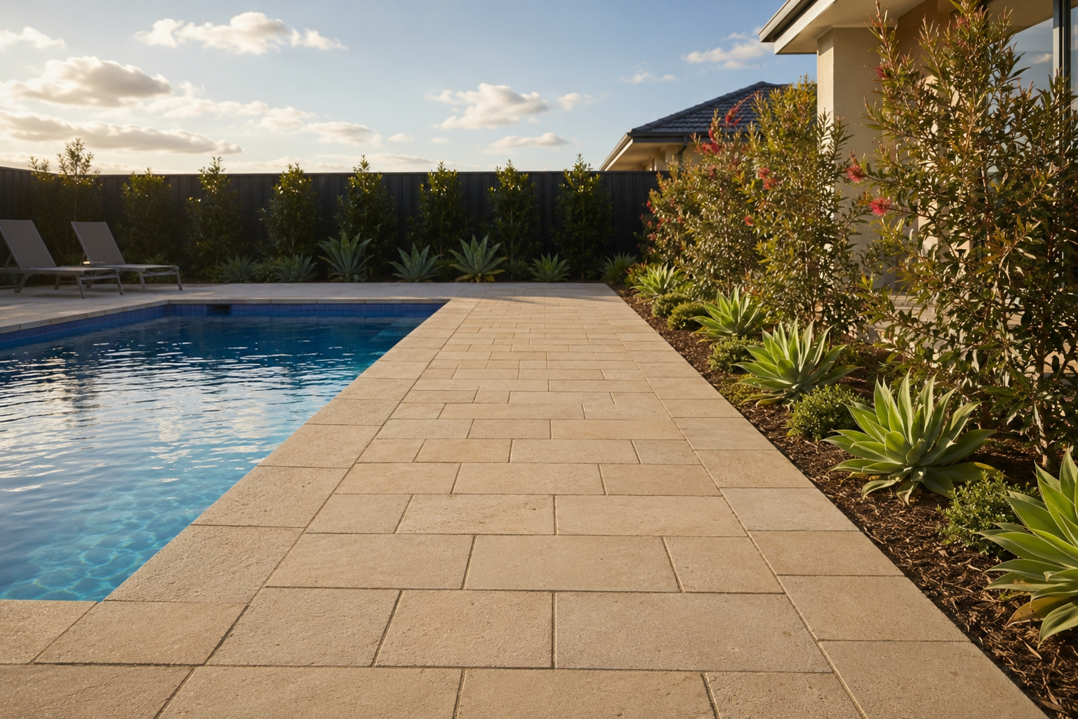 Paving Jimboomba - paver patio and pool surround